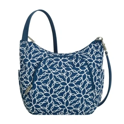 Image of Travelon Anti theft Classic Crossbody Bucket Bag, Woven Flower, 14’ x 11 4, Bag