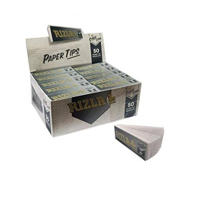 Image of Rizla Silver Rolling Paper Filter Tips 50 Booklets x Roach