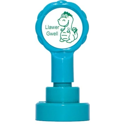 Image of Welsh Self inking teacher reward stamp&quot;Llawer Gwell&quot; X12014