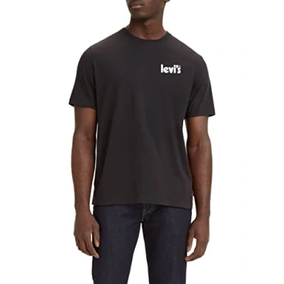 Image of Levi&#039;s Men&#039;s Ss Relaxed Fit Tee T Shirt, Poster Caviar+, S