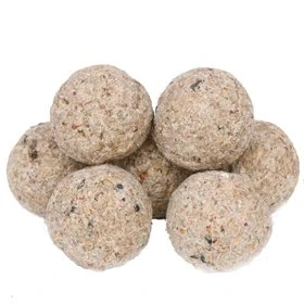 Image of 100x WILD BIRD FAT BALLS ENERGY BOOST SUET DUMPLINGS 90G BALL NO NETS NET FREE 100 X