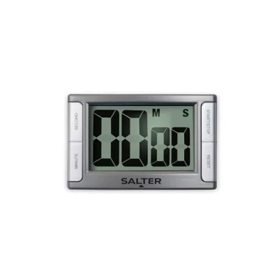 Image of Salter 396 SVXR Magnetic Kitchen Timer Digital Electronic Cooking Clock, Countdown &amp; Stopwatch (99 Min 59 Sec), Large Display, Beep Alarm, Back Stand For Cooking, Start/Stop Button, 2 Year Guarantee