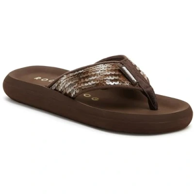 Image of ROCKET DOG Women&#039;s Brown Shadows Flip Flop, 6 UK