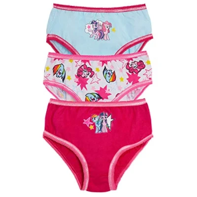 Image of My Little Pony Girls Multi pack Briefs Kids Rainbow Dash Underwear Knickers (Pack of 3)