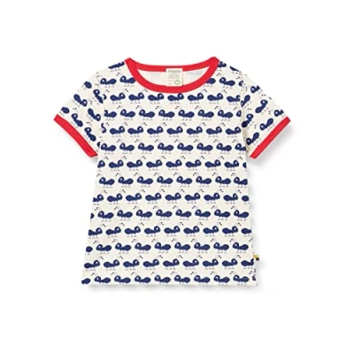Image of loud + proud Unisex Kid&#039;s T Shirt with ant Print, GOTS Certified, Ultramarine, 98 104 cm
