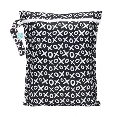 Image of Bumkins Waterproof Wet Bags for Baby, Travel, Swimsuit, Cloth Diapers, Pump Parts, Gym Clothes, Toiletries, Strap to Stroller, Zipper Reusable Bag, Packing Pouch