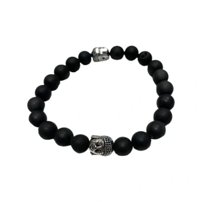 Image of VIE Buddha Bracelet (Black Druzy)