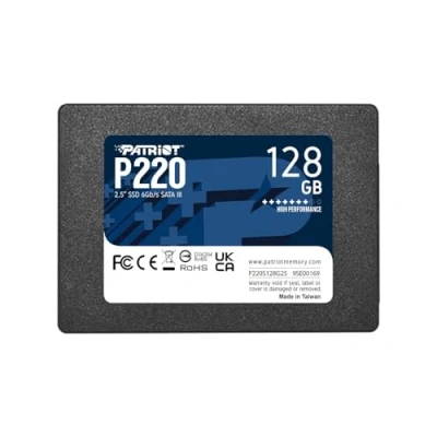 Image of Patriot P220 SATA 3 128GB Internal Solid State Drive 2.5 P220S128G25