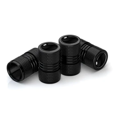 Image of Tyre Valve Stem Caps, 4PCS Universal Dust Caps for Car Motocycle Bike Tire Wheel Covers (Black)