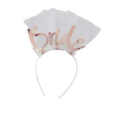 Image of Ginger Ray Floral Hen Party Bride To Be Headband Veil Accessory