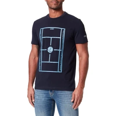 Image of CMP Man T Shirt, Black Blue, 48