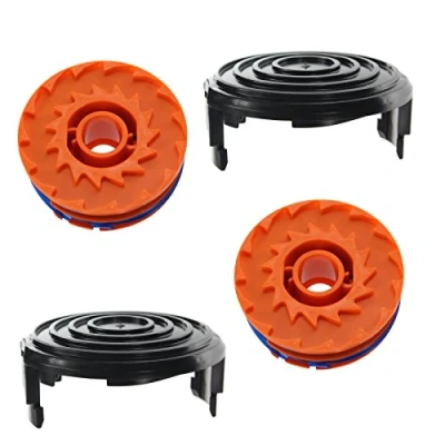 Image of SPARES2GO Spool Line &amp; Cover for Qualcast GGT4502 GGT450A1 Strimmer Trimmer (Pack of 2)