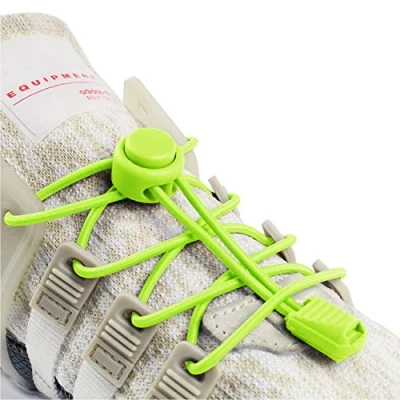 Image of INMAKER No Tie Laces for Adults and Kids, Elastic Shoe Trainers, Round Shoelaces