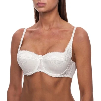 Image of frugue Push Up Balcony Sexy Lace Lift Bra Ivory 36 B
