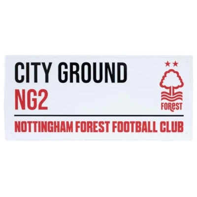Image of FOCO Officially Licensed Nottingham Forest FC White Street Sign
