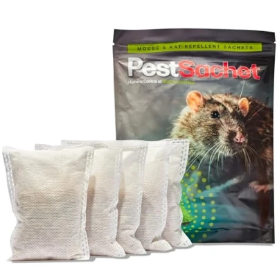 Image of PestSachet, Mouse and Rat Repellent Sachets, Peppermint Oil Alternative to Poisoning Indoor, Indoors, Natural Rodent Control