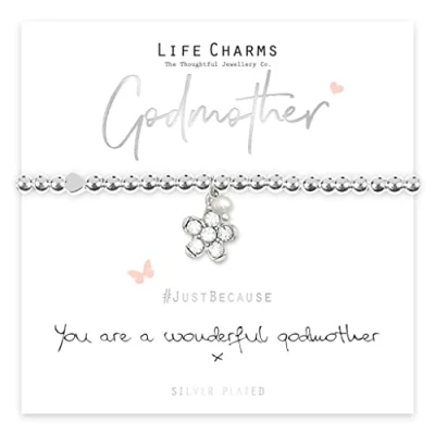 Image of Life Charms You Are A Wonderful Godmother Bracelet
