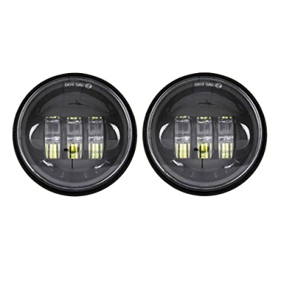 Image of SKUNTUGUANG 4.5 inch 30W Black LED Fog Light Projector Auxiliary headlights Motorcycle Passing Lamp For Harley