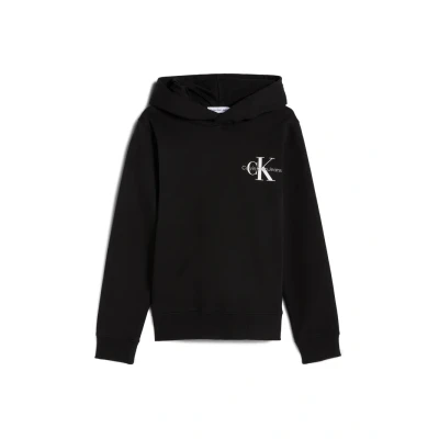 Image of Calvin Klein Jeans Small Monogram Hoodie Unisex for kids, Size: 16y, Ck black