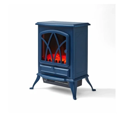 Image of Warmlite 2KW Electric Fireplace Heater Midnight Blue