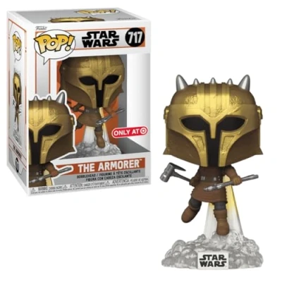 Image of Star Wars Mandalorian Armara Jetpack Figure Funko S10 THE ARMORER (WITH JETPACK)