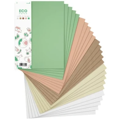 Image of Netuno 25x Creative Paper Natural Colours A4 210x297mm 8.3x11.7 in Coloured Card Craft Colourful 5 Colour Assorted DIY Set Scrapbooking Arts and Crafts Decorative cardstock