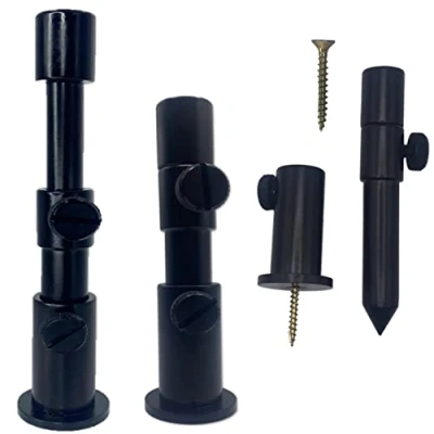 Image of 2 LFS Black Aluminium Stage stands + x 10 15cm Bank Sticks Carp Coarse Fishing