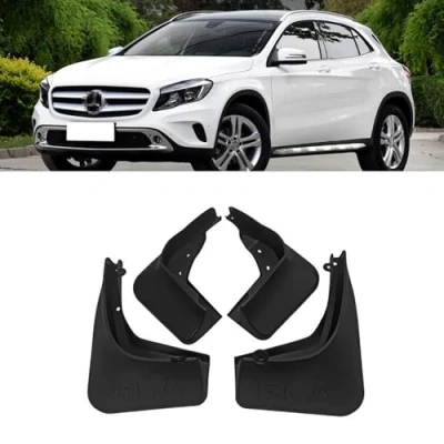 Image of 4 Pcs Car Mud Flaps,For Mercedes benz GLA 200/220 2015 2016 2017 2018 2019 Front Rear Wheel Flaps Splash Waterproof Guards Fender Styling Accessories