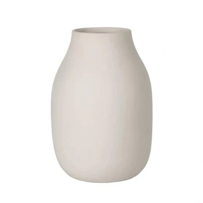 Image of blomus Vase 65705 Porcelain Moonbeam, Height 20 cm, Diameter 14 cm