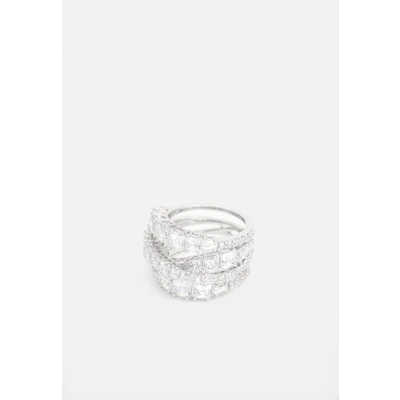 Image of Swarovski Twist WRAP Ring silvercoloured, Women&#039;s, Size: K, Silver coloured