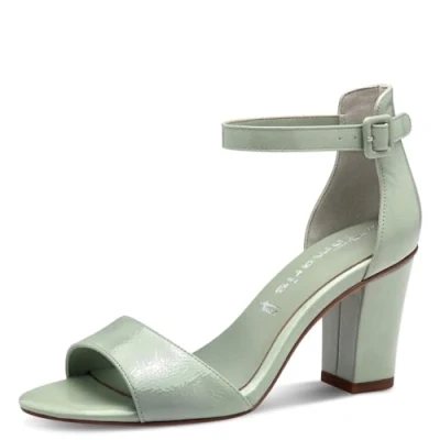 Image of Tamaris High heeled sandals, Women&#039;s, Size: 40, Mint patent shoes