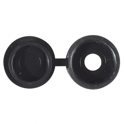 Image of Forgefix Hinged Cover Cap Black No. 6 8 Bag 100 FORHCC2M