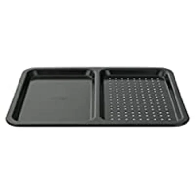 Image of Prestige Inspire Bakeware Split Oven Tray, Black, 40 cm
