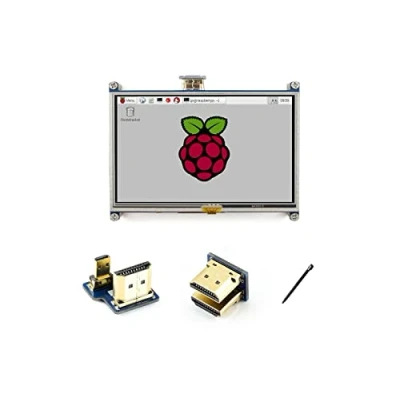 Image of waveshare 5 inch Resistive Touch Screen Display 800x480 LCD Touchscreen HDMI Module for Raspberry Pi Model 3 B+/3 B/2 B/B+/B/3 A+/A+/Zero/Zero W, Support Raspbian Ubuntu Kali Retropie