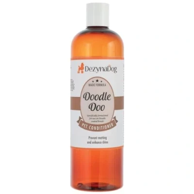 Image of Dezynadog Doodle Doo Dog Conditioner Designed for Coated Breeds Matted Coats Prevents Matting &amp; Tangles Enhances Shine Deeply Cleans Conditions Coat, 450ml