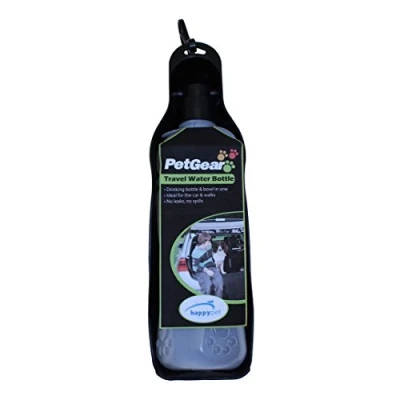 Image of PetGear Travel Water Bottle for Dogs,Black,(pack of 1) 26 x 8 6 cm; 49.9 Grams