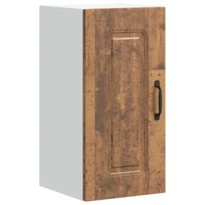 Image of vidaXL Kitchen Wall Cabinet Kalmar Engineered Wood Old Finish 30x31x60 cm Ideal Storage Solution for Kitchen, Bedroom, Living Room