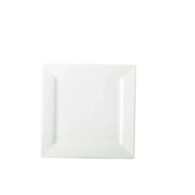 Image of Genware NEV 180626 Royal Square Plate, 26 cm (Pack of 6)