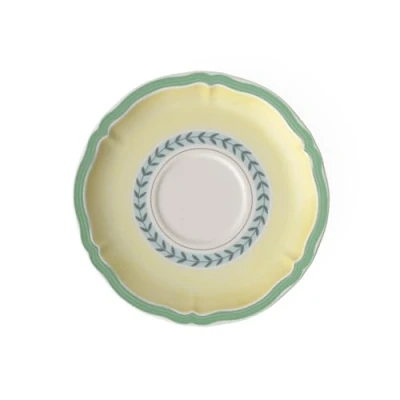 Image of Villeroy &amp; Boch French Garden Fleurence Cappuccino Saucer, 17 cm, Premium Porcelain, White/Multicoloured