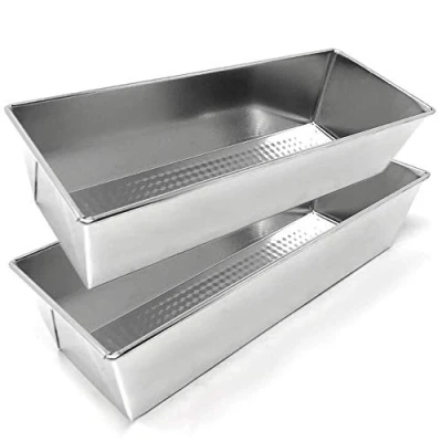 Image of Space Home Loaf Tins for Baking Set Rectangular Bread Pan Nonstick Ideal Bread, Loaves, Cakes and Bake Pan, &amp; Cake Mould 2 Piece 35 cm Kitchen Tin