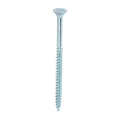 Image of Timco 00103CWZ100 PZ2 CSK BZP Twin Woodscrew 10 x 3 Zinc Plated (Box of 100)