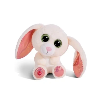 Image of NICI GLUBSCHIS rabbit Chibbia 15cm cuddly toy with big glitter eyes, Soft for lovers, 49267