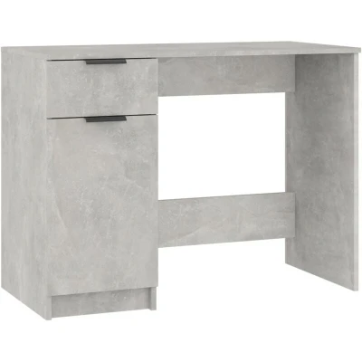 Image of vidaXL Desk Concrete Grey 100x50x75 cm Engineered Wood