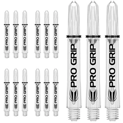 Image of Target Darts 5 x Sets of Clear Pro Grip Shaft Medium 15 in Total…