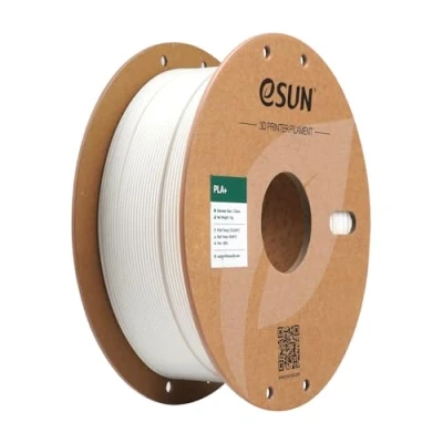 Image of eSUN PLA+ Filament 1.75mm, Enhanced Toughness 3D Printer PLA Plus, Dimensional Accuracy +/ 0.03mm, 1KG Spool (2.2 LBS) Printing for Printers,Milky White