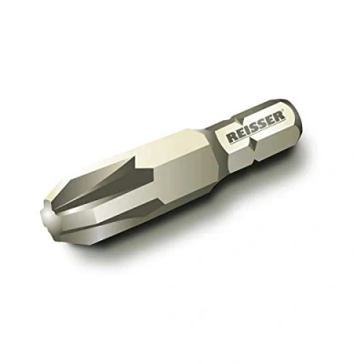 Image of Reisser PZ04L Torsion PZ4 Screwdriver Bit 5 Pieces, 38 mm Length, Silver