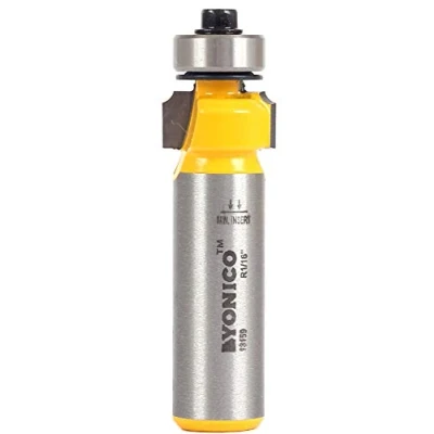 Image of YONICO 13159 1/16 Inch Radius Round Over Edge Forming Router Bit 1/2 Shank