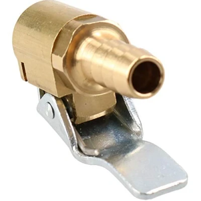 Image of PCL Euro Clip On Tyre Valve Air Connector Open End 6.35mm Hose Tail CO8H72