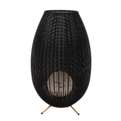 Image of Colin IP44 Cottage 50cm Table Lamp Outdoor LED 1x3W 3000K Black