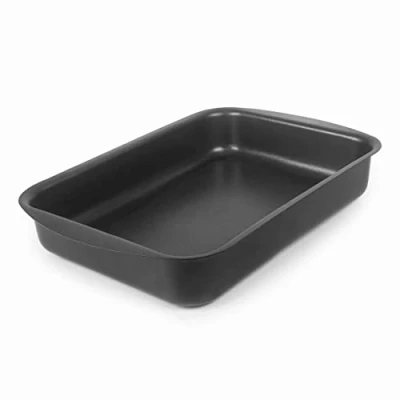 Image of LACOR Rectangular Oven Baking Tray, Non Stick Coating, PFOA Free, Suitable up to 240 ºC, Aluminium, 30 x 22 5.7 cm, Multicoloured